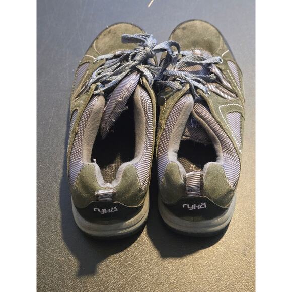 Ryka Sneakers Womens 6W Olive Gray Lace Up Walking Hiking Athletic Comfort Shoes - Picture 3 of 5